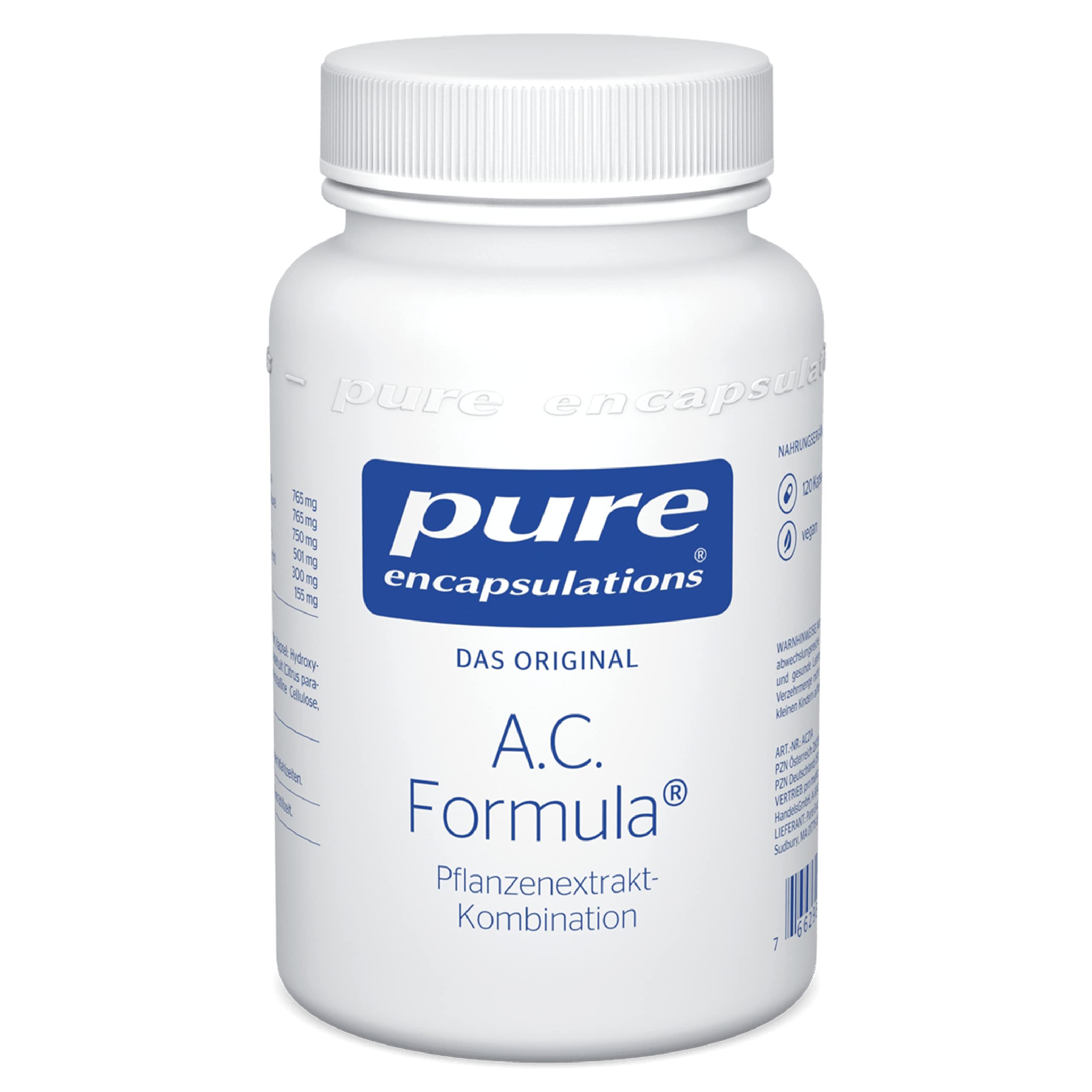 Pure Encapsulations A.C. Formula – Grapefruitkernextrakt Nahrungsergänzungsmittel mit Bromelain, 120 Kapseln