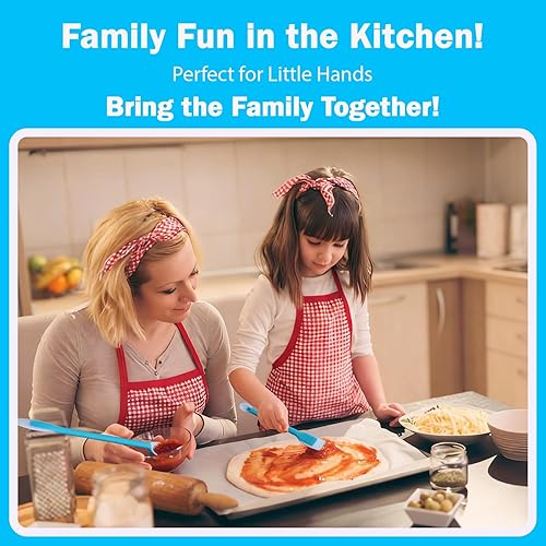 Miniatura 6 de Juego de 3 cucharas de espátula de silicona de doble extremo, raspador de tarro de mango largo y cuchara medidora con escala (1 cucharada, 1