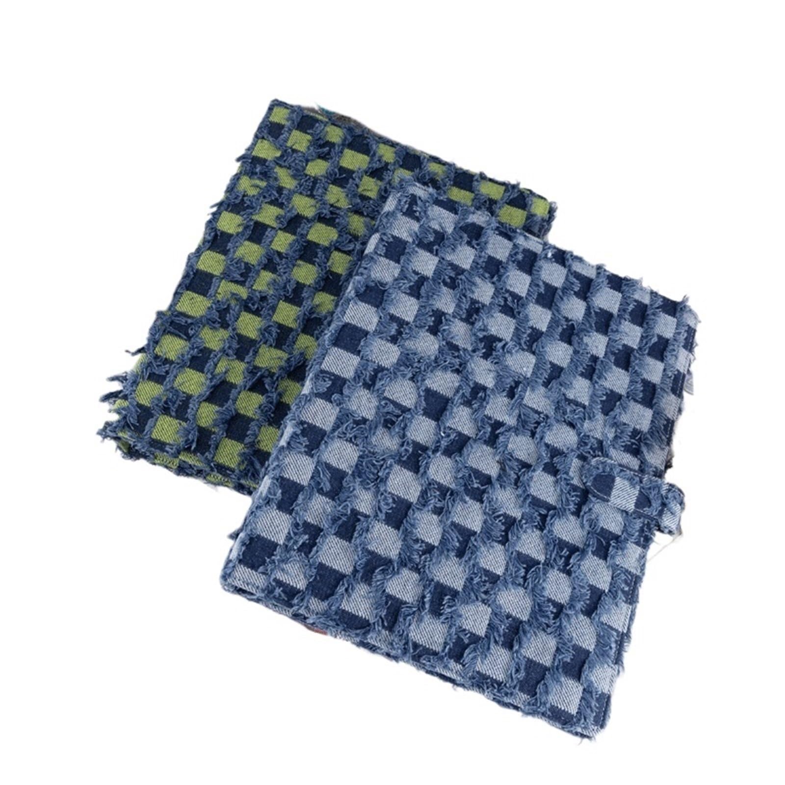 Album Fotografico A4 Denim Checkerboard Binder 9-Pocket Card Holder Idol Photo Cards, 6" Photos, Postcards(A4 f)