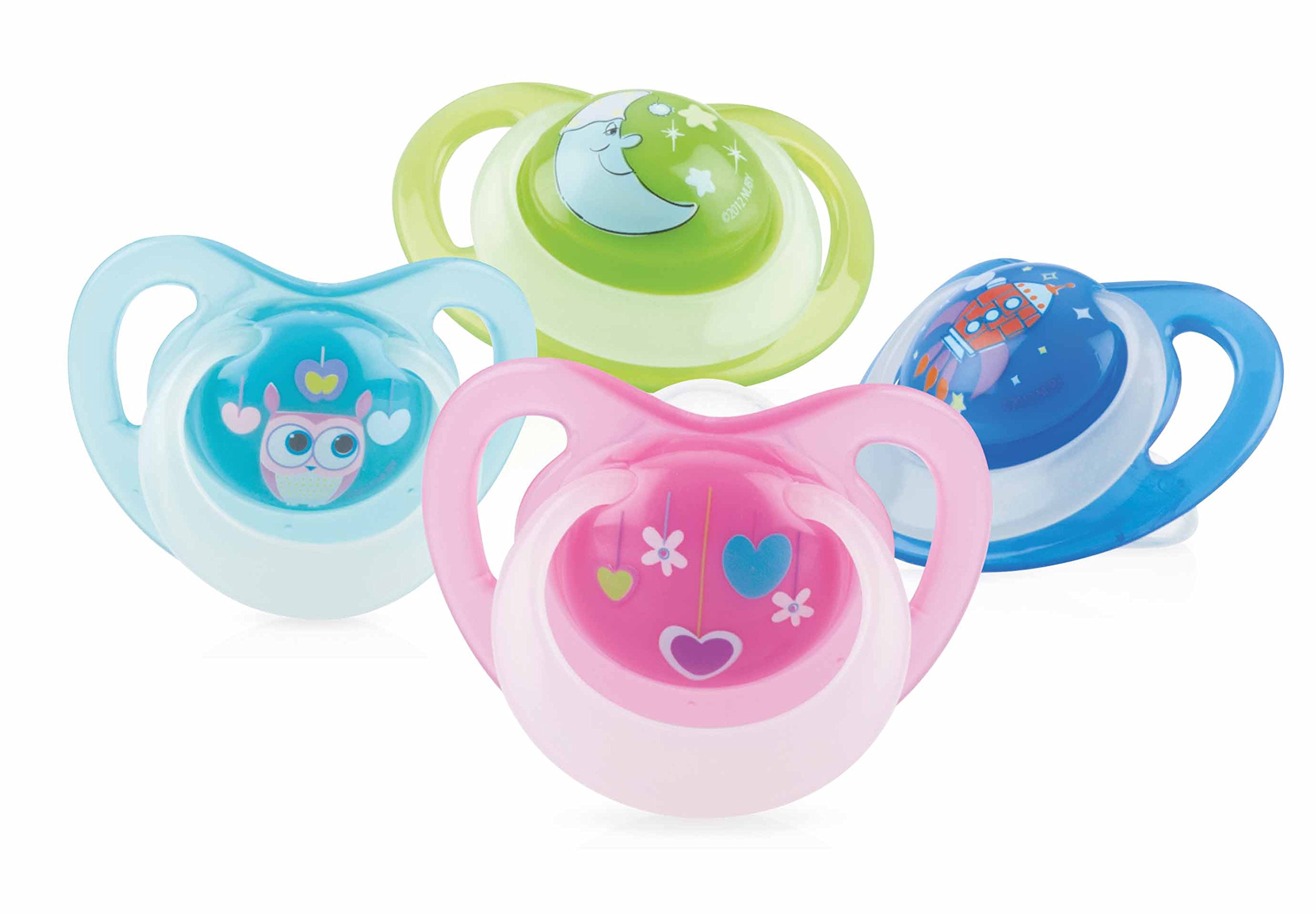Nuby id5818mosm Ortodóntico Dummy Glow in The Dark