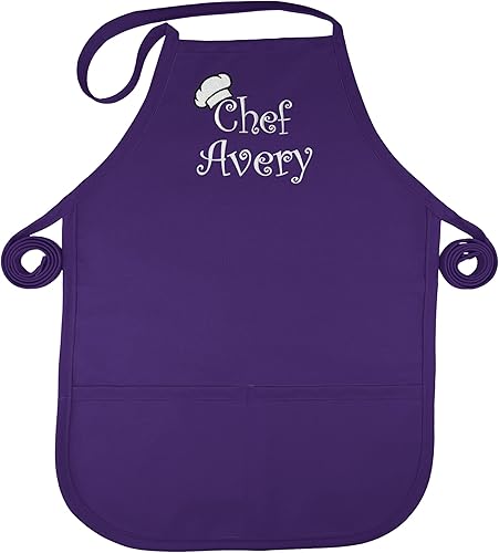 Miniatura 1 de Personalized Kids Apron  Kid or Toddler Apron Sizes  Choice of Color and Thread