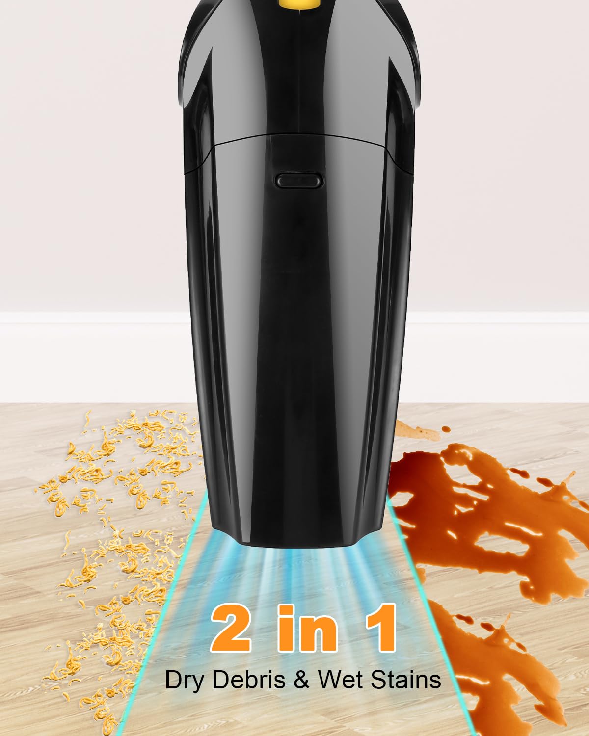 FEOKZE Aspirateur à main sans fil 8000 Pa Aspirateur à main humide et sec avec filtre HEPA lavable, mini aspirateur portable pour la maison, les animaux domestiques, la voiture