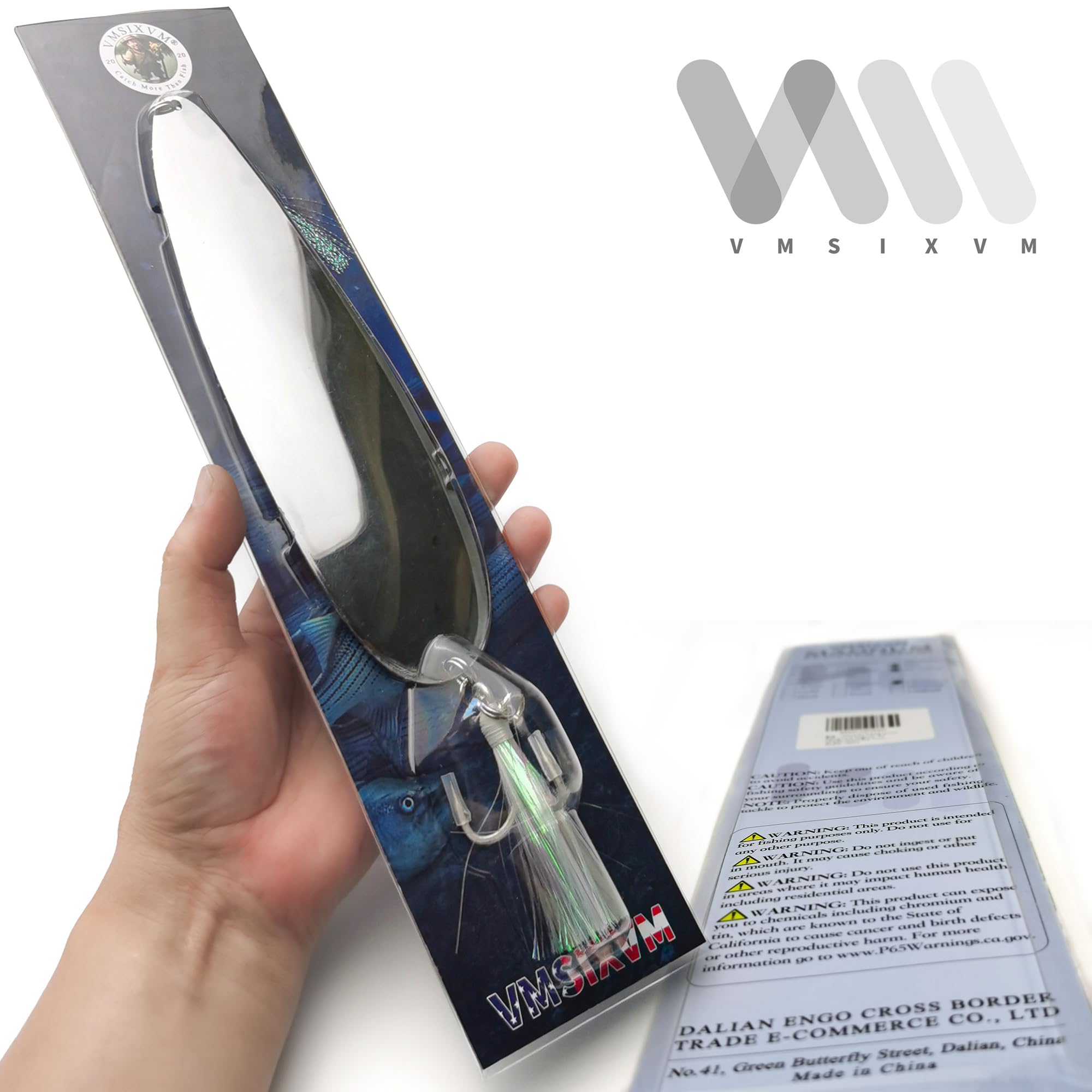 Angellöffel, 20,3 cm, 22,9 cm, Magnum Flatterlöffel, Gießlöffel, Salzwasser, Süßwasser, Shad-Löffel, Jigging Shad Löffel, harter Angelköder für gestreiften Barsch, Forelle, Crappie, Lachs