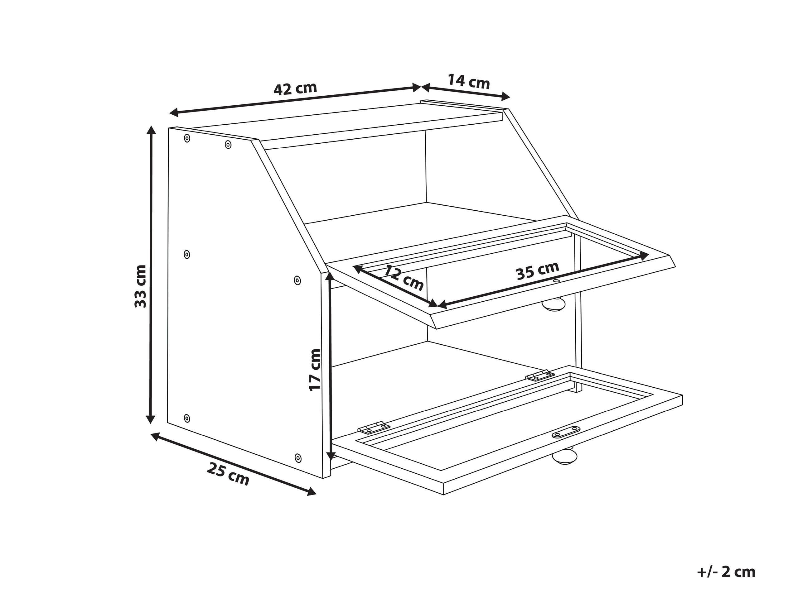Chlebak bambusowy dwupoziomowy pojemnik na pieczywo 42 x 25 x 33 cm z przezroczystym okienkiem czarny Croute