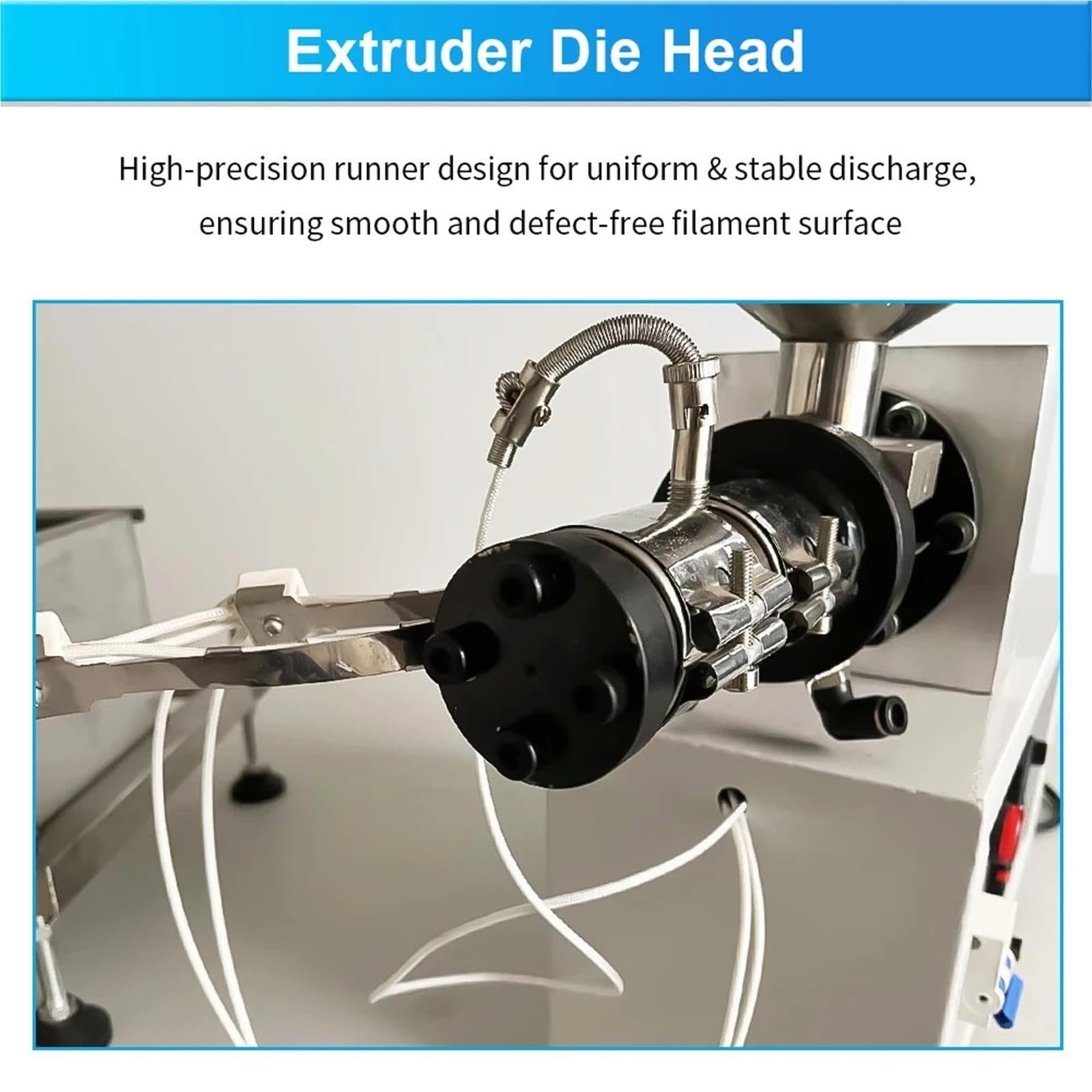 Fabricante de filamentos de impresión 3D - Extrusora de escritorio de un solo tornillo de alta velocidad de 0,5 kg/h para línea de producción completa de extrusora de filamentos 3D(SJ20-10 Extruder)