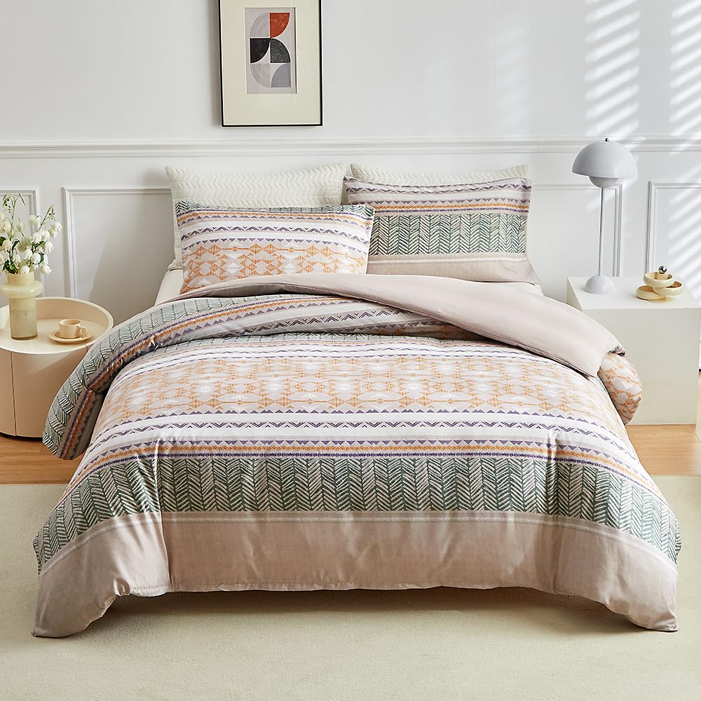 Housse de Couette 230x260 pour Lit 2 Personnes anti-glissement avec Fermeture Éclair