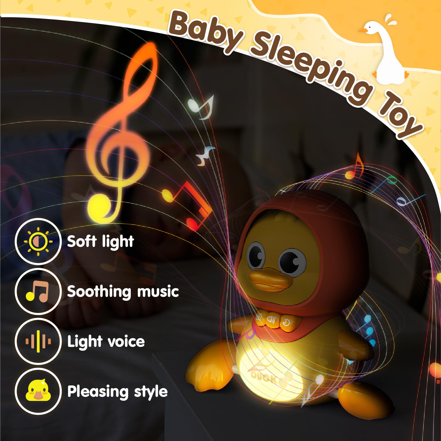 Interactief Kajak Eend Kruipspeelgoed Met LED Disco Licht En Muziek - Tummy Time Speelgoed