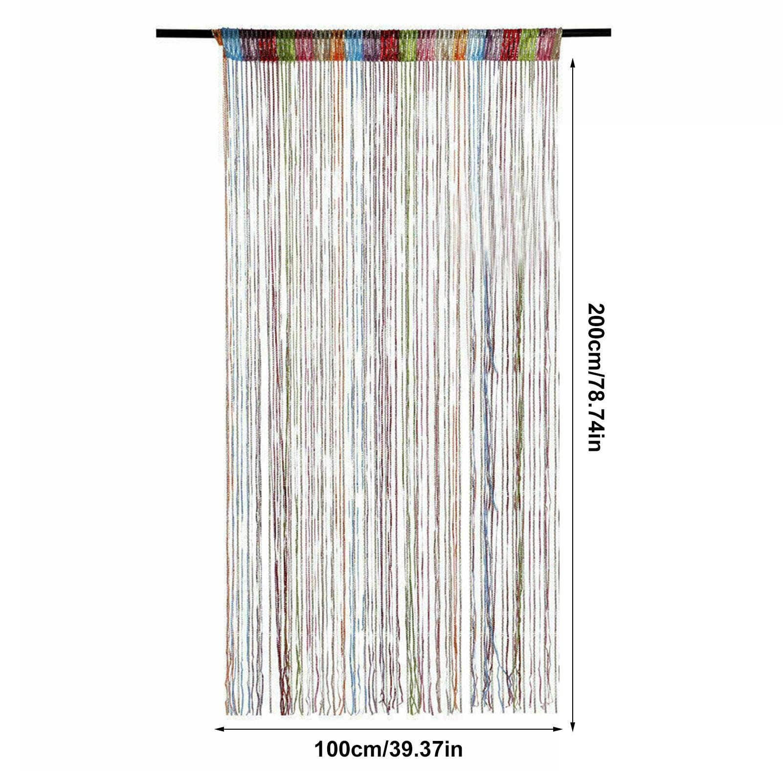 Rideau de porte à perles | Séparateur de pièce décoratif | Rideaux à franges élégants pour la maison, la terrasse, la chambre, le mariage et le café – Perles élégantes pour porte