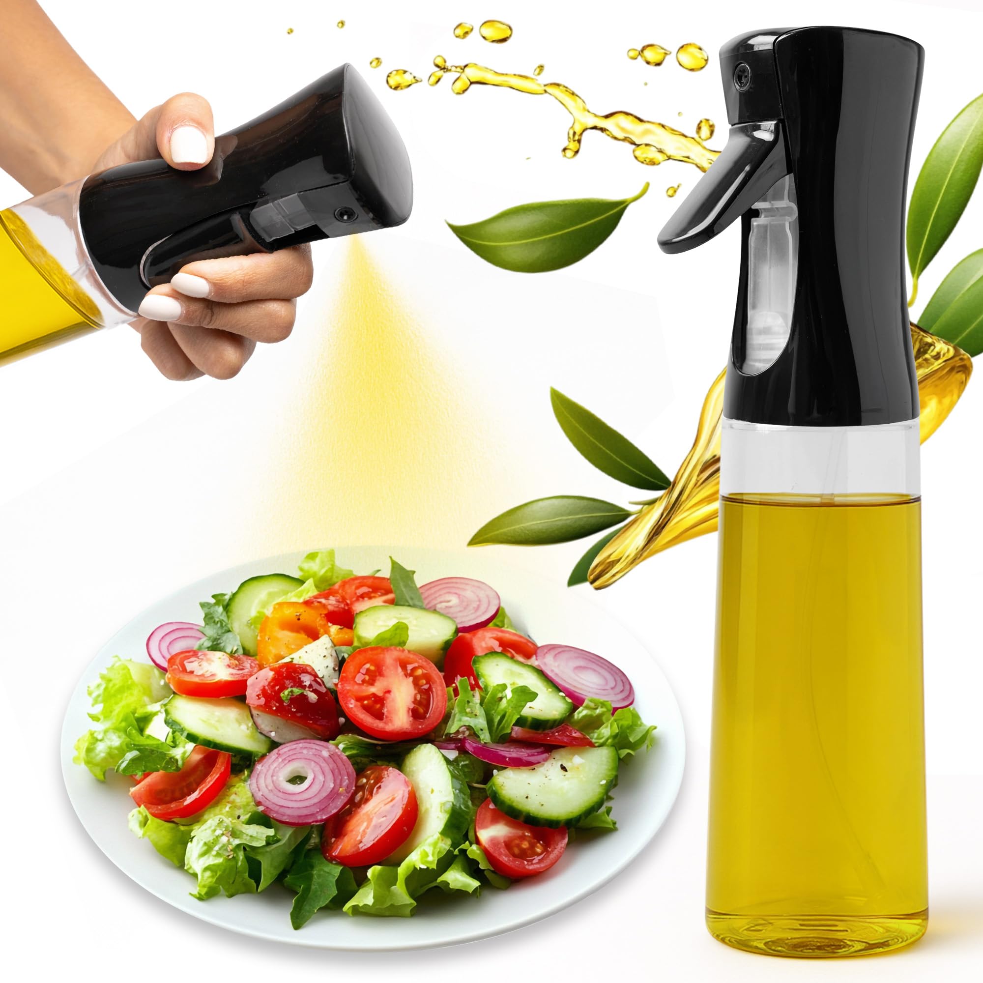 Oil Sprayer Spray 300 ml for Kitchen BPA Free – Drip Resistant Oil Sprayer for Air Fryer, Salad and BBQ