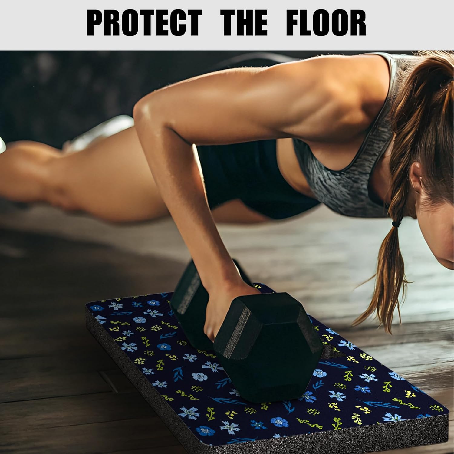 Extra Thick Kneeling Pad — Heavy Duty, Extra Large Foam Kneeler Mat for Gardening,Bathing Baby, Workout Supplies,Water & Dirt Resistant, Lightweight, DK Blue - Image 6