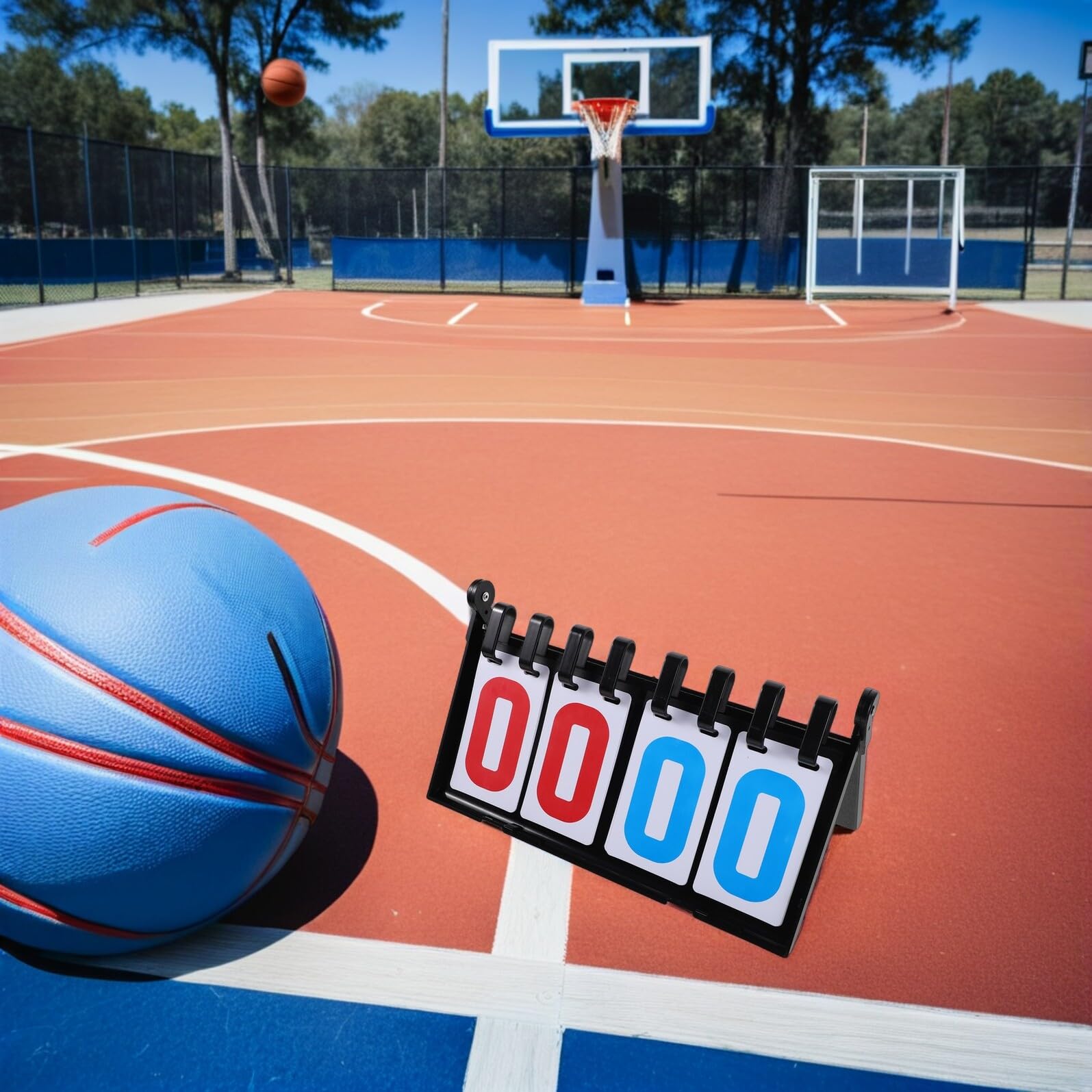 ABOOFAN Tragbare Sportanzeigetafel mit Flip Zahlen für Basketball Tennis Volleyball Baseball Billard Tischfußball Leichtes Tisch Scoreboard für Präzise Punktezählung bei Wettkämpfen und