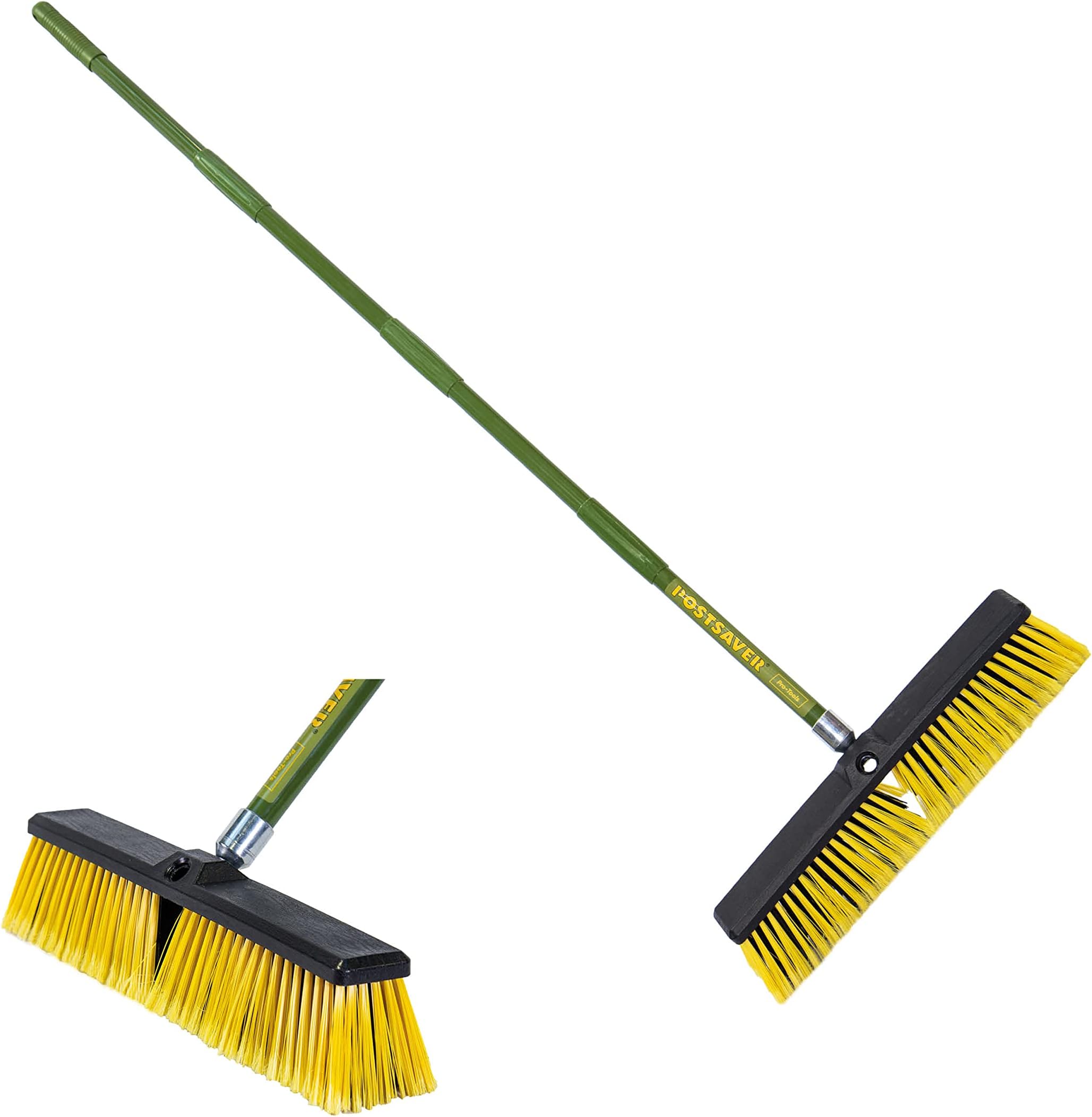 Newman and Cole 12" Wooden Broom Head with Synthetic Hard PVC Bristle