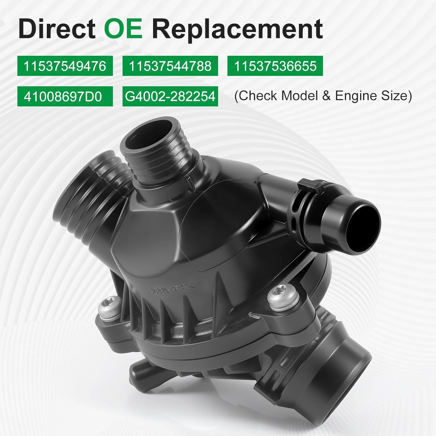 Thermostat Housing Assembly 11537549476 fit for BMW 328i 330i 325i 525i 528i 535i 128i X1 X3 Z4 E60 E65 E90 2.5L 3.0L, Engine Coolant Thermostat Replacement 11537544788 11537536655