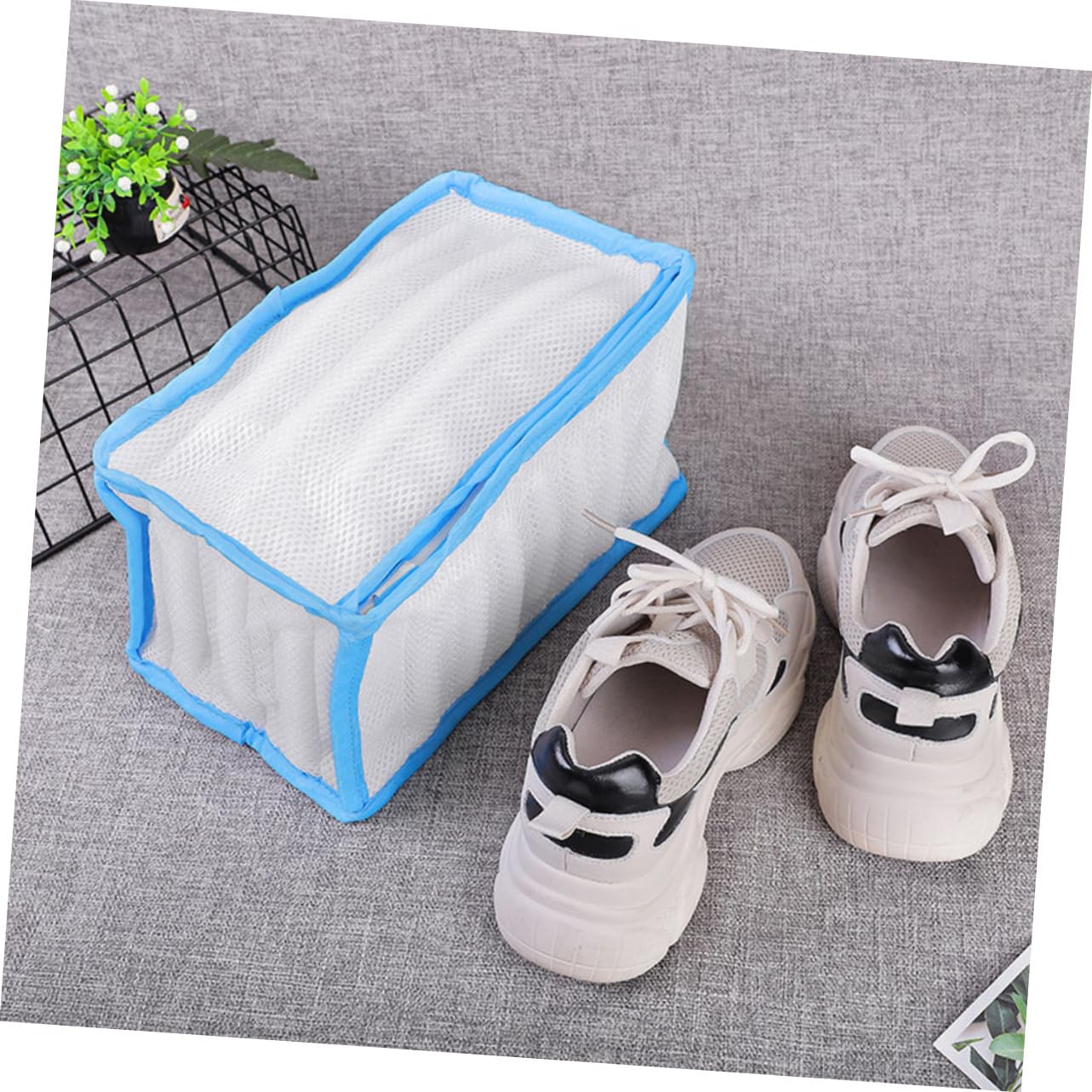 MAGICLULU 3 Pezzi Borsa per La Pulizia delle Scarpe Borsa per Lavatrice Maglia per Il Bucato Previene La Deformazione Longevità Design Salvaspazio