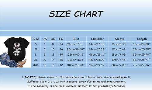 Miniatura 4 de Camisetas de Pascua para mujer, camisa de Pascua para mujer, camiseta divertida de conejo, camiseta gráfica de conejo, camiseta casual de manga