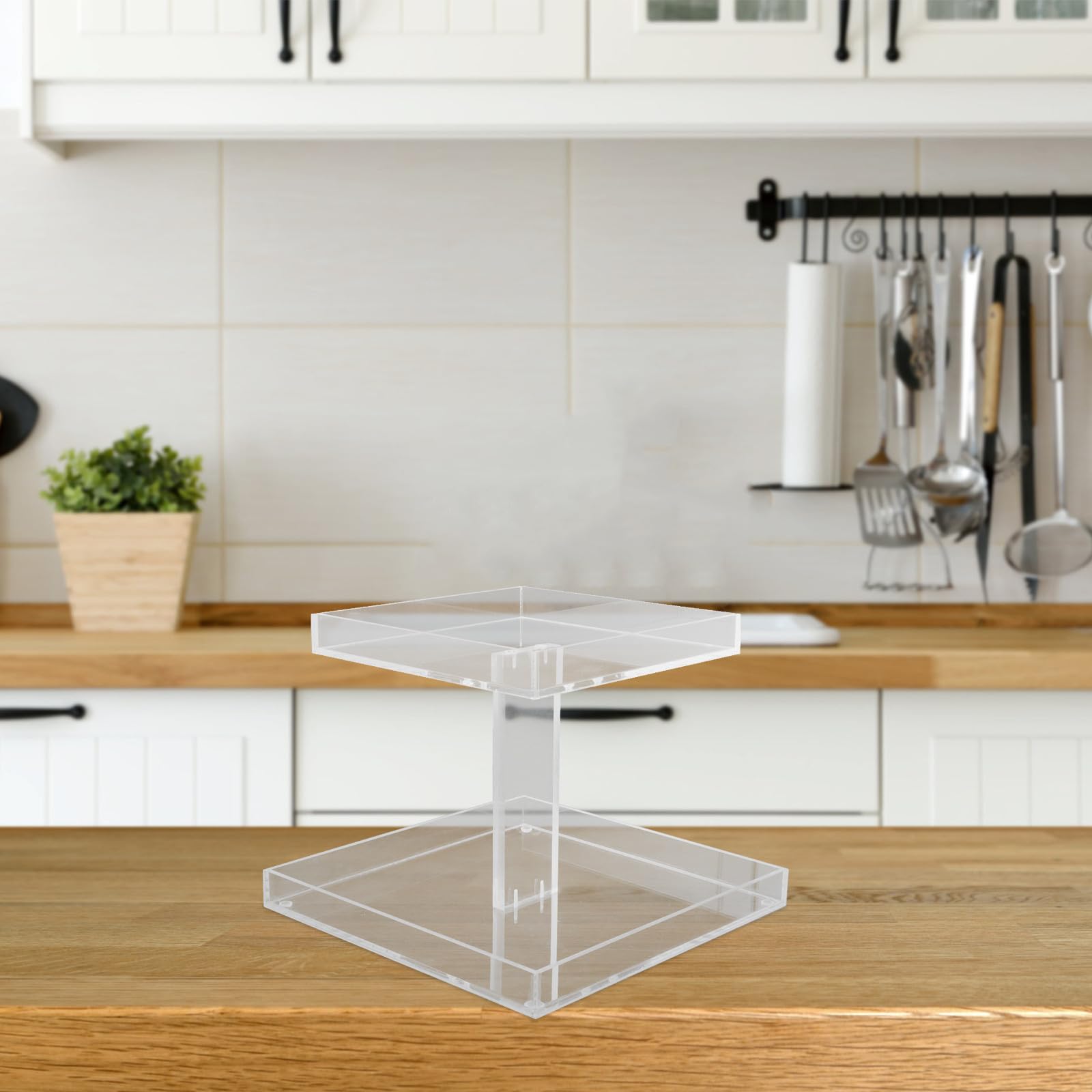 Veemoon Organizador de Perfumes Estructura Desmontable y Fácil de Limpiar de 2 Niveles de Acrílico Estante Pequeño para Perfumes para Adecuado para Baño y Tocador Baño Tocador