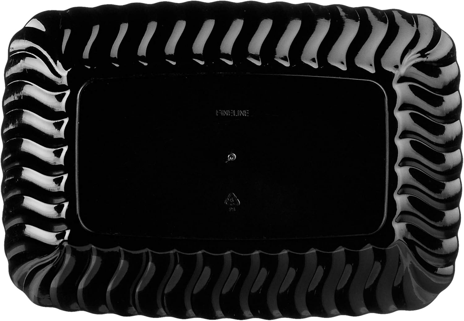 Fineline Settings Flairware Black 5 X 7 Snack Tray, 252 Pieces