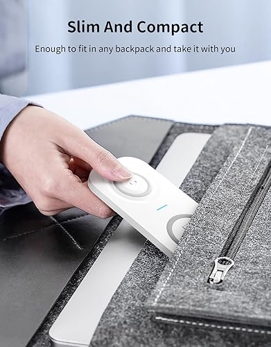 Miniatura 7 de JoyGeek Almohadilla de carga inalámbrica dual para iPhone y iWatch, cargador inalámbrico 2 en 1 para iPhone 151413Mini1212 Pro11X8SE, iWatch