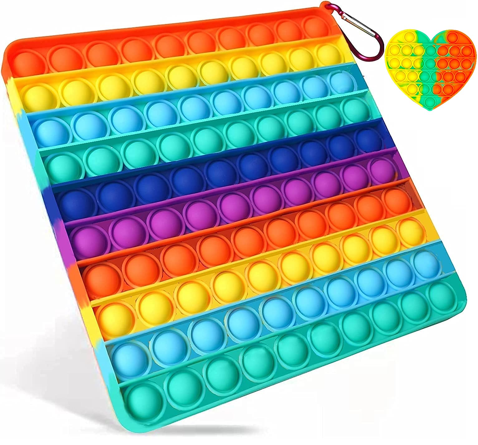 Boniry 100 Bubbles Extra Large pop it, Jumbo pop it Fidget Toy Big, pop it Big Size | Big pop it, pop it Toys Big, pop its Big Size | Giant pop it Fidget Toy, Jumbo pop it Fidget Toy(8 Inch Square)