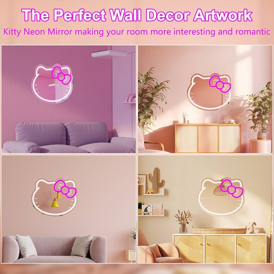 キティ ユニコーン ミラー Amazon.co.jp: YASIZESOU ハローキット バニティミラー ネオン