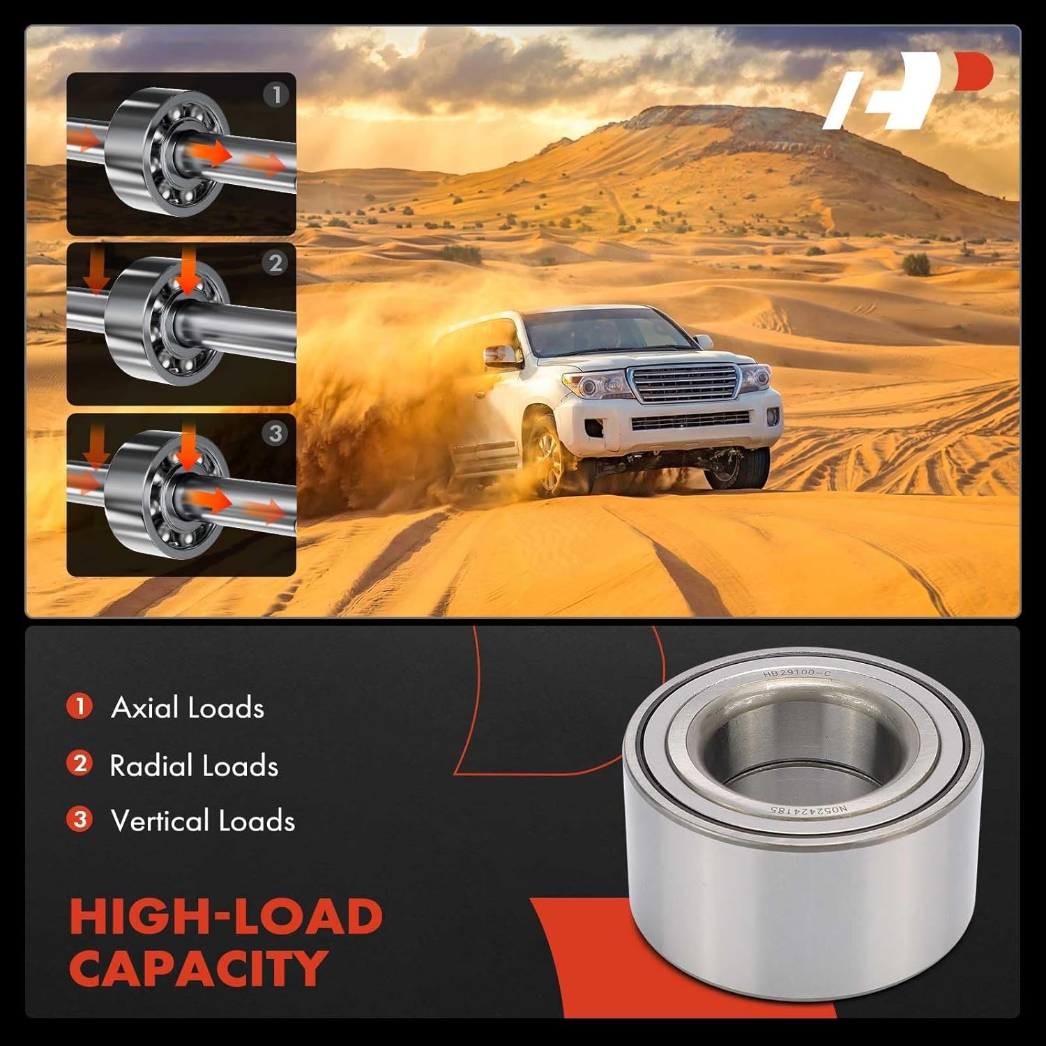 A-Premium Front Wheel Bearing Compatible with Hyundai Elantra 1996-2000, Accent 2000-2017, Tiburon 1997-2001 & Kia Rio 2006-2011, Rio5 2006-2011, FWD