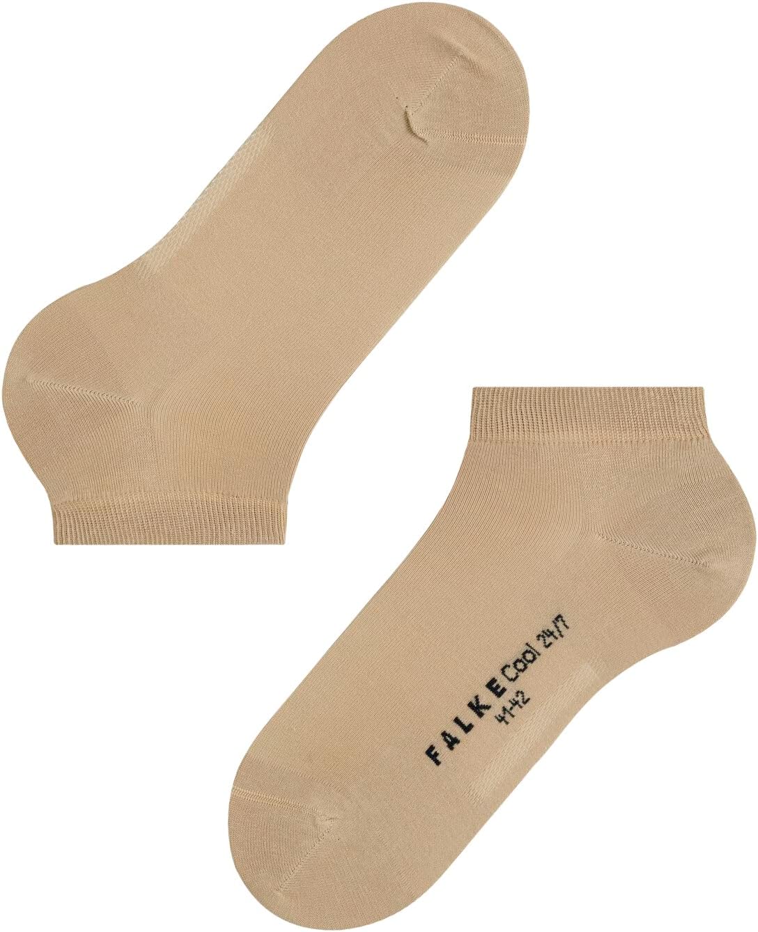 FALKE Men's Cool 24/7 Sneaker Socks, Breathable, Cooling Effect, Sustainable Organic Cotton, Trendy Ankle Length, Beige (Sand 4320), 11-12, 1 Pair