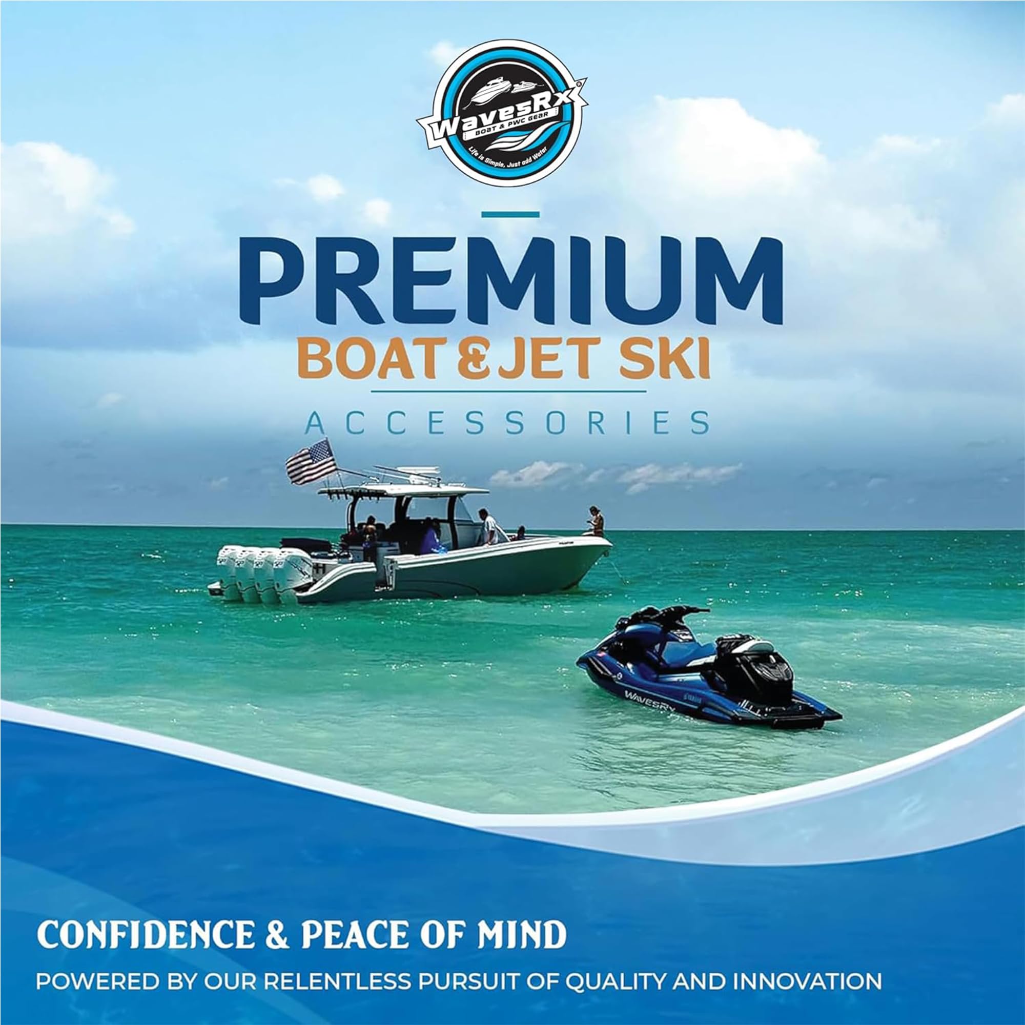 WAVESRX PWC & Boot Schaumkanone Sprayer & Motor Spülmischer zum Abwaschen von Salz | Dual-Use Marine Soap Foamer zum schnellen Waschen und Spülen | Reinigungsset für Bootfahren mit Gartenschlauch