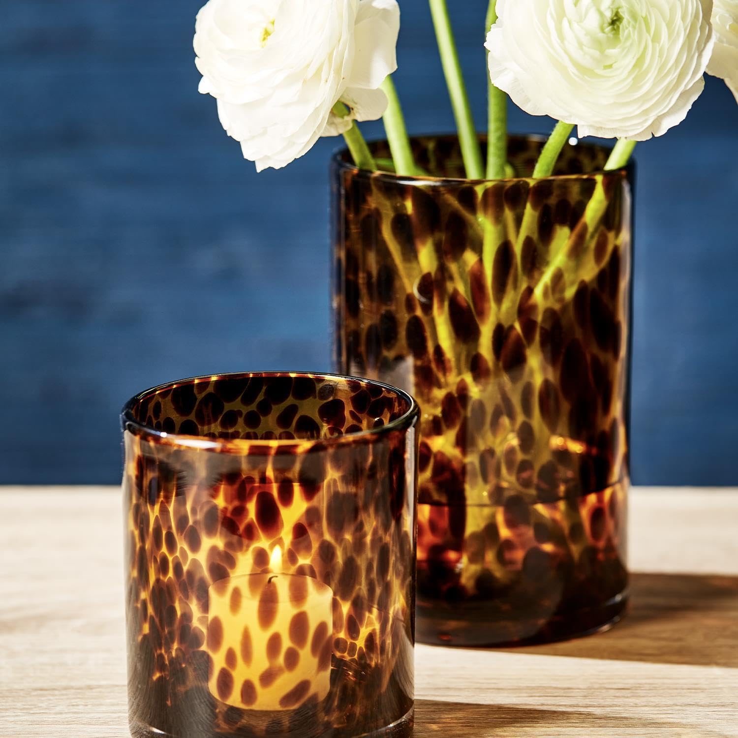 Amazon.co.jp: Two's Company べっ甲キャンドルホルダー花瓶 2個