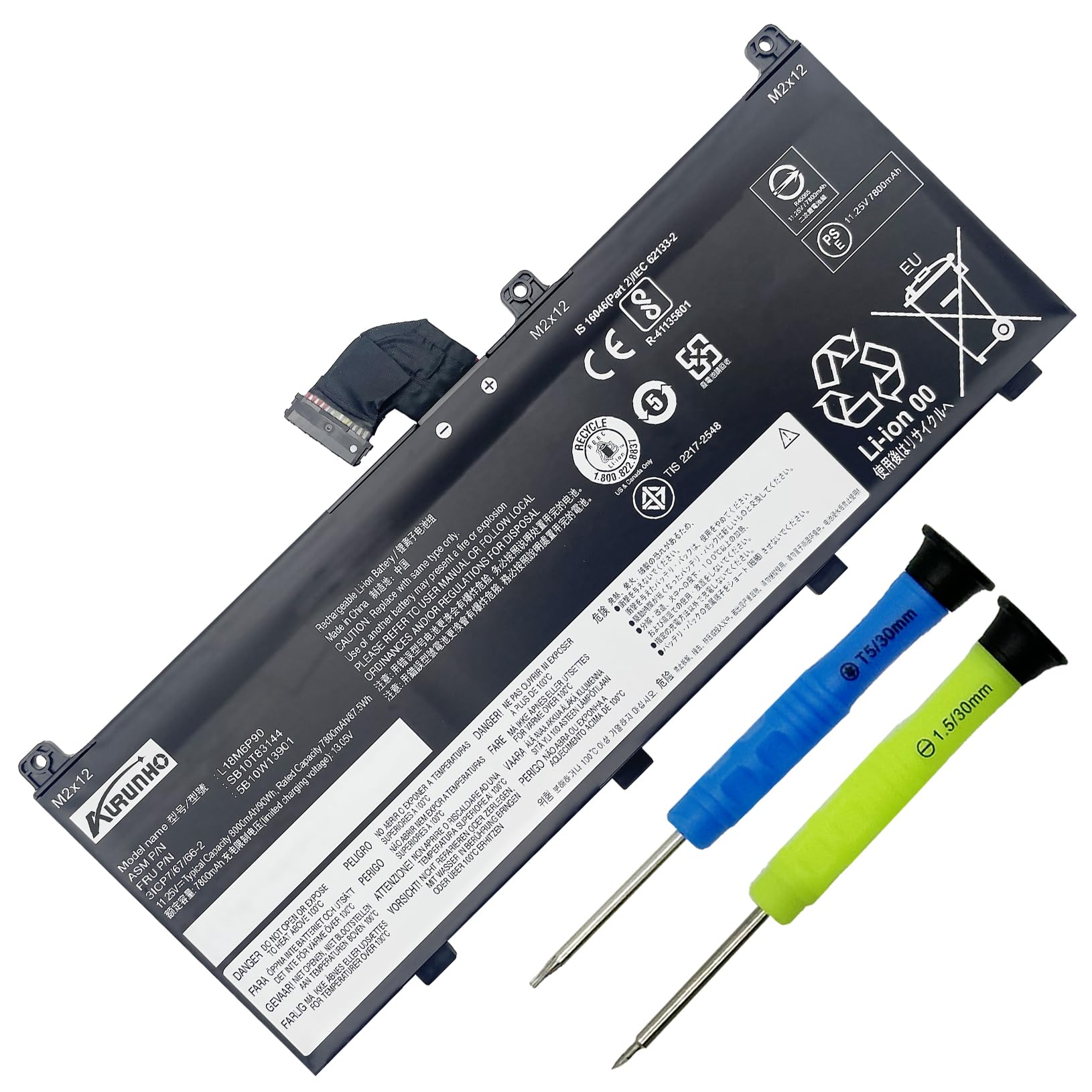 Amazon.com: AURUNHO L18M6P90 L18C6P90 90Wh Laptop Battery