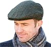 Irish Trinity Flat Cap, Green Tweed