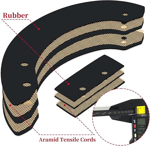 Miniatura 4 de 06720-V10-030 Kit de goma de barrena con herrajes reemplaza Honda 06720-V10-020 para Honda HS520, HS520K1, HS720 sopladores de nieve, palas Honda