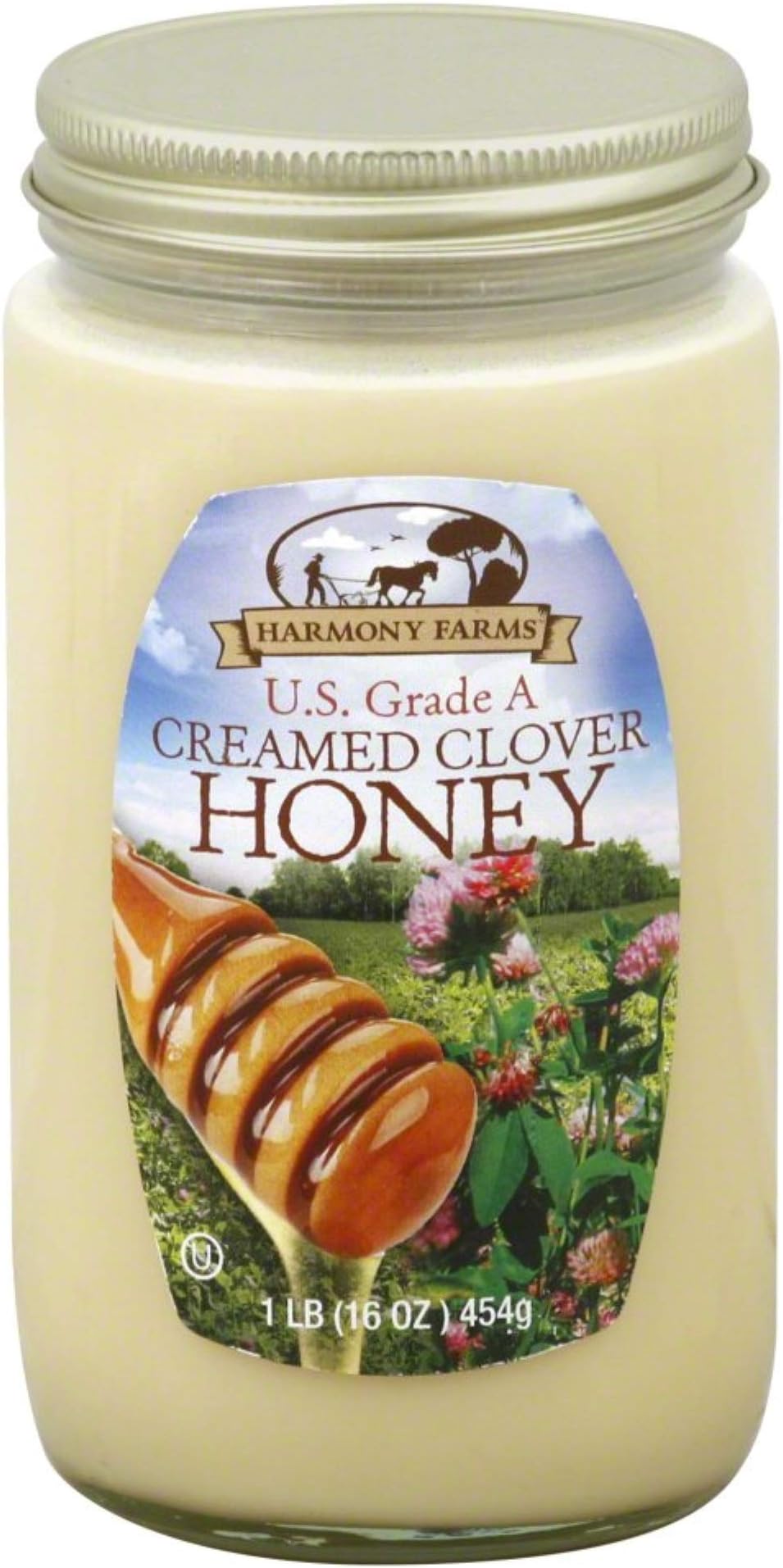 Harmony Farms Honey Creamed Clover, 16 oz