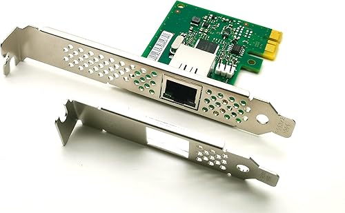 Tarjeta de red Ethernet convergente PCIe x1 de 1.25 Gb, tarjeta LAN de puerto RJ45 de cobre único NIC Gigabit con servidor de chipset Intel I210-AT