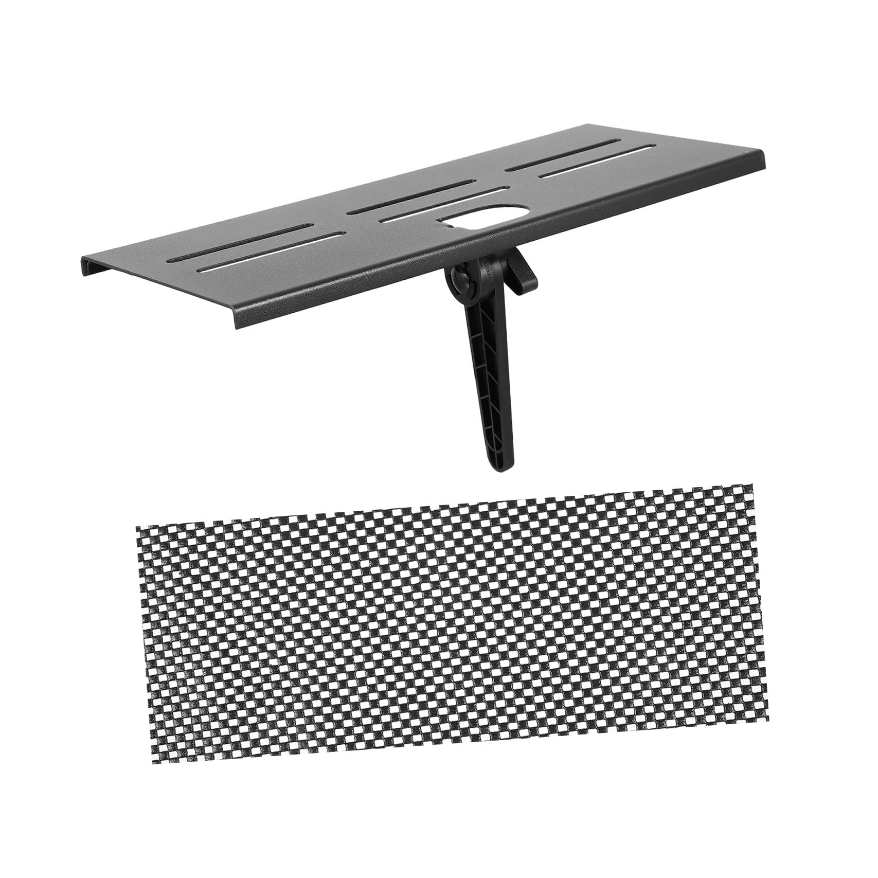 Soporte de monitor de hierro para solucionar la falta de espacio del router y decodificador