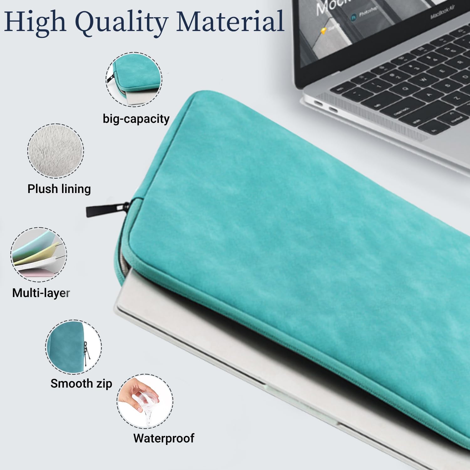 Étui Compatible avec MacBook Air 13 inch Étui 2020 2019 2018 A2337 M1 A2179 A1932 Touch ID, Plastique Coques rigides pour Ordinateur Portable & Sac & Housse de Clavier, Forêt de Marguerites