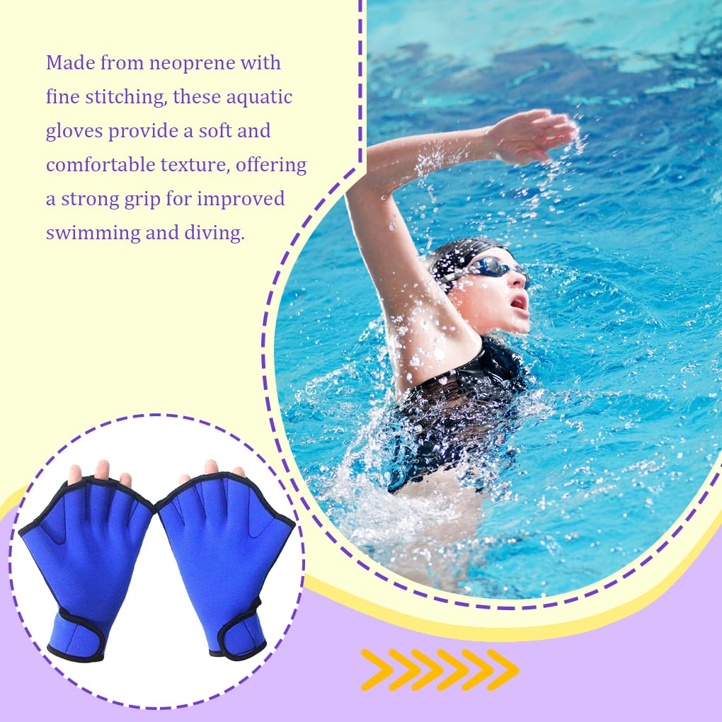 Expérience de natation avec ces gants palmés haute performance et durabilité en caoutchouc néoprène, gants aquatiques résistants aux UV
