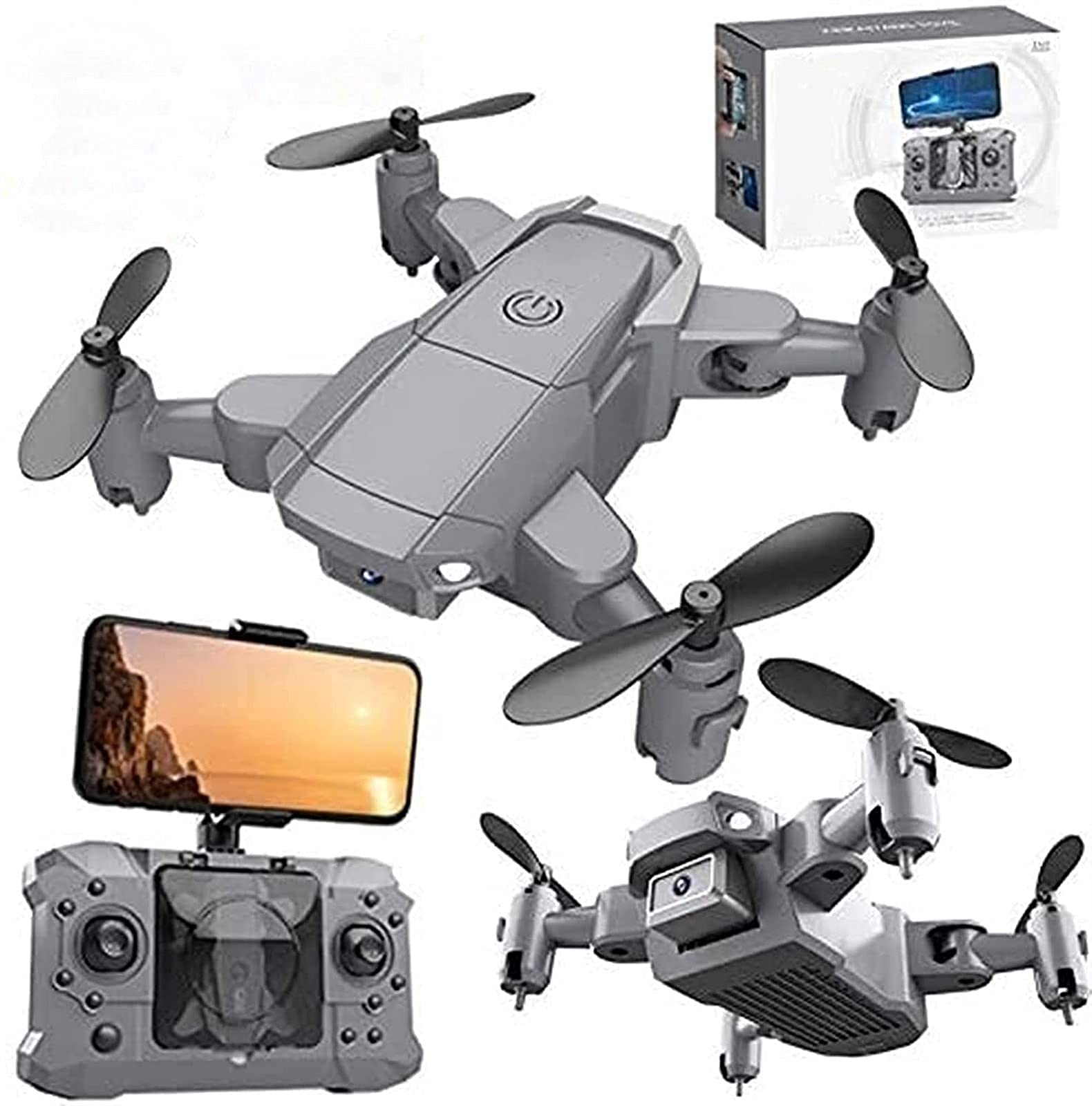 Drone para Adultos con cámara 4K UHD WiFi, FPV Quadcopter Plegable para Principiantes con Motor sin escobillas, Regreso a casa, GPS Sígueme (cámara 4k)