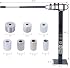 Pedestal Floor Compact Bender 7 Dies Versatile Compact Metal Tubing Bender 44' Mount Powdercoat Telescoping Handle Maximum 5/8 Thick 1-15/16 Width