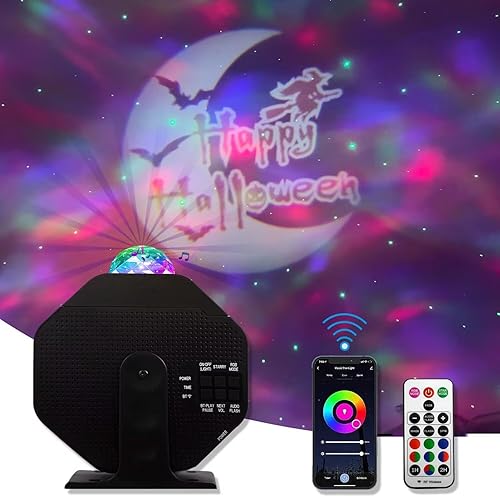 Miniatura 7 de Proyector de estrellas de luz de galaxia, proyector de luz nocturna con altavoz de música, proyector de galaxia con control remoto, luces de