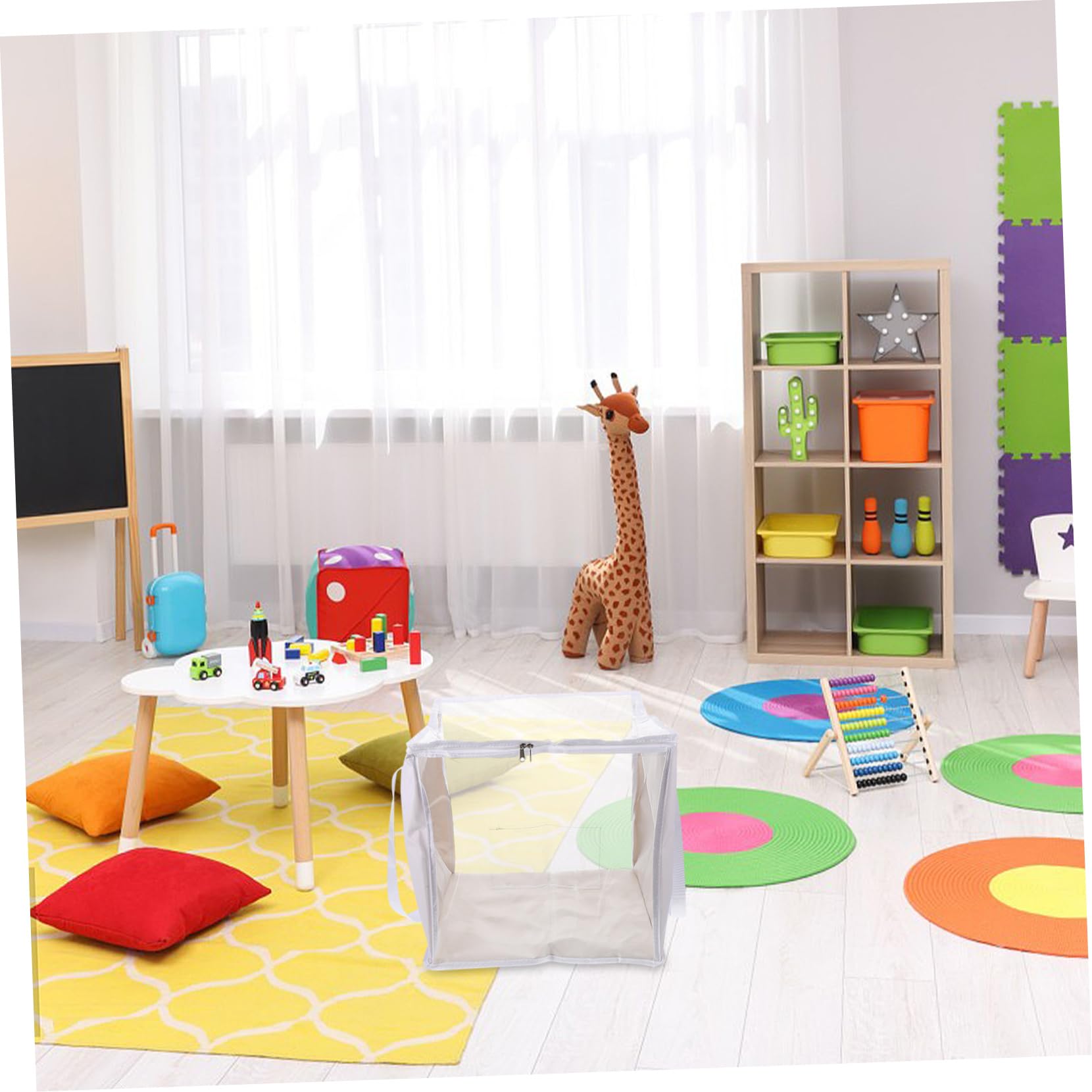 Gatuida 2pezzi Scatola Portaoggetti in Pvc con Cerniera per Giochi da Tavolo Organizer da Viaggio per Giocattoli Scatola dei Giocattoli per Ragazzo Ragazza Piccoli Contenitore per Vestiti