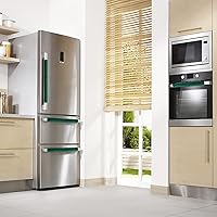 Vista 6 de 3 fundas para manijas de puerta de refrigerador, decoración de cocina, mantiene el electrodoméstico limpio, antiestáticas, para nevera, Verde