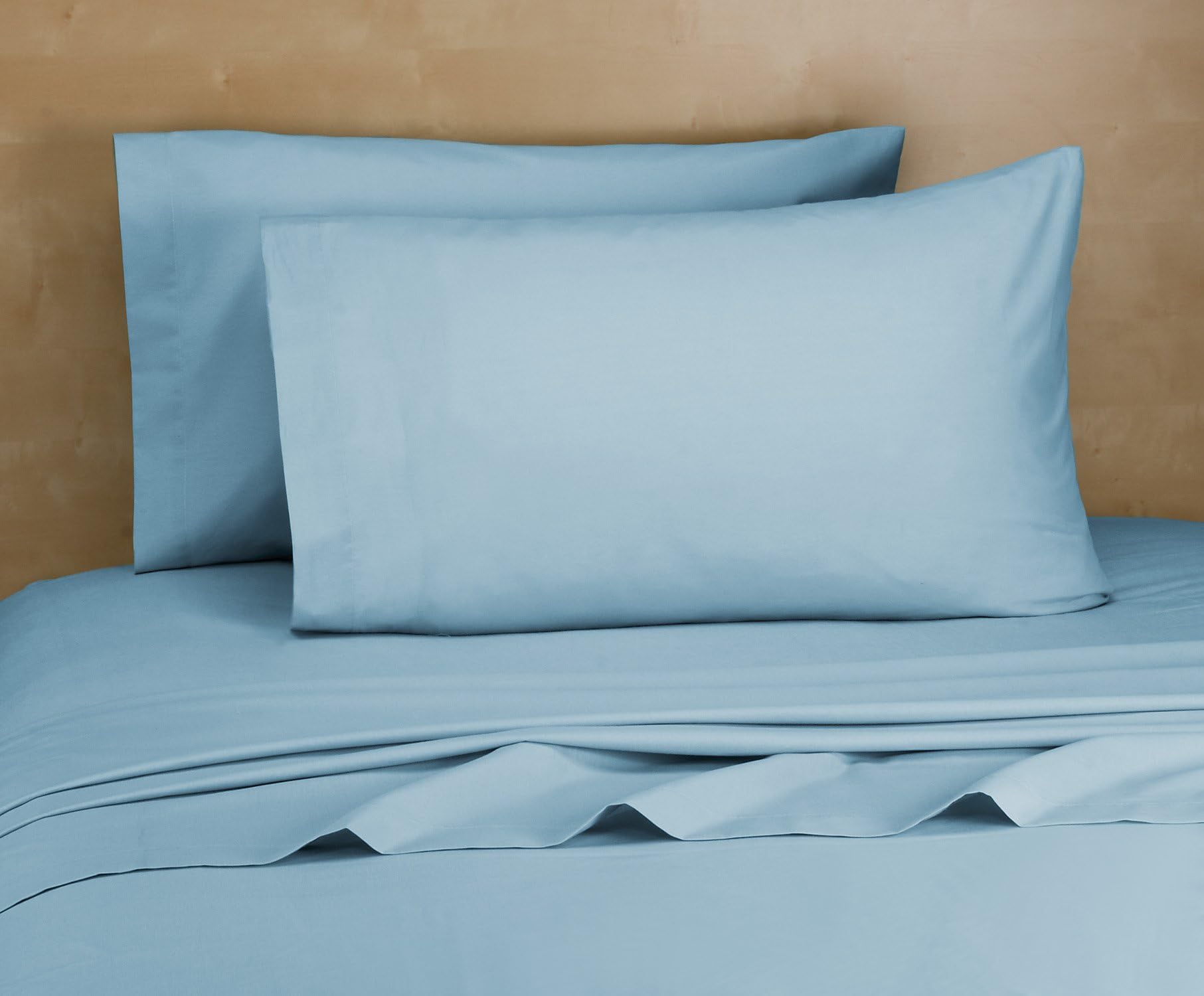 Royale Home 200 Thread Count Cotton Rich Sheet Set, Twin X-Long, Light Blue