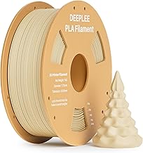 DEEPLEE PLA Filament 1.75mm, 3D Drucker Filament 1kg (2,2lbs), Maßgenauigkeit +/- 0,02 mm, Filament 3D-Druckmaterialien für FDM 3D Drucker, Beige