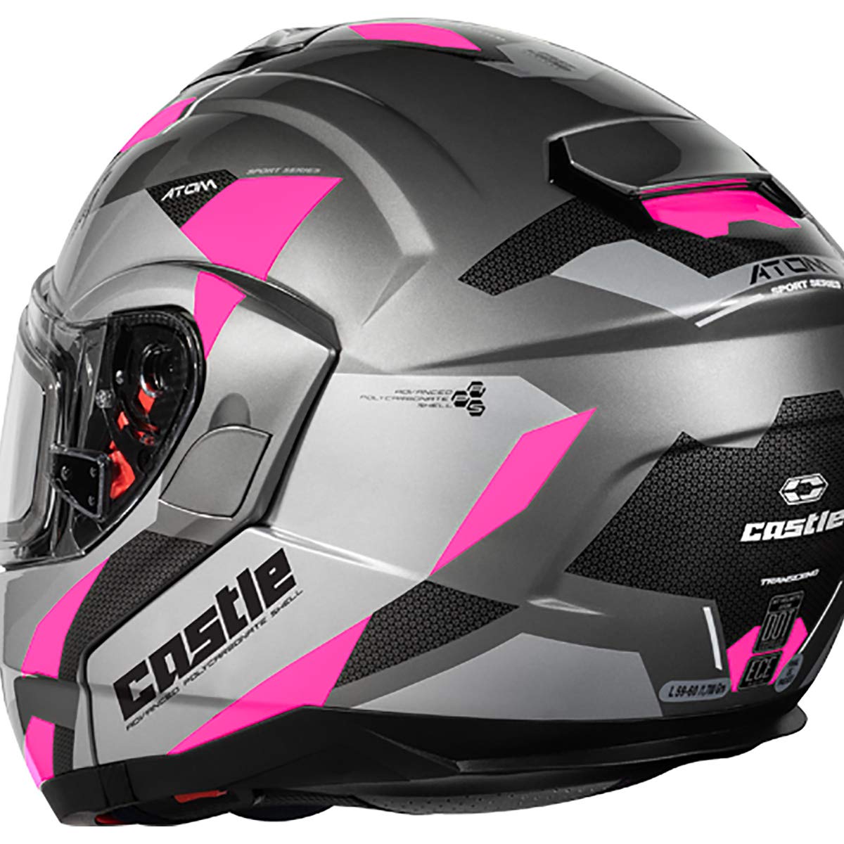 Castle X Atom SV Transcend Modular Snow Helmet (Pink