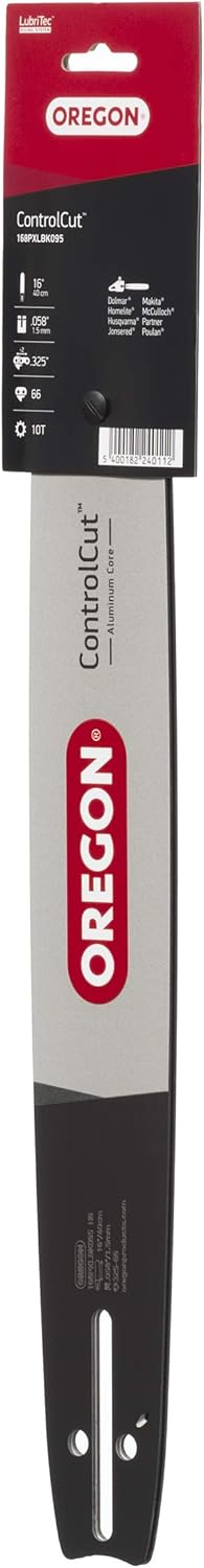 Oregon 168PXLBK095 .058" Gauge .325" Pitch ControlCut Guide Bar, 16"