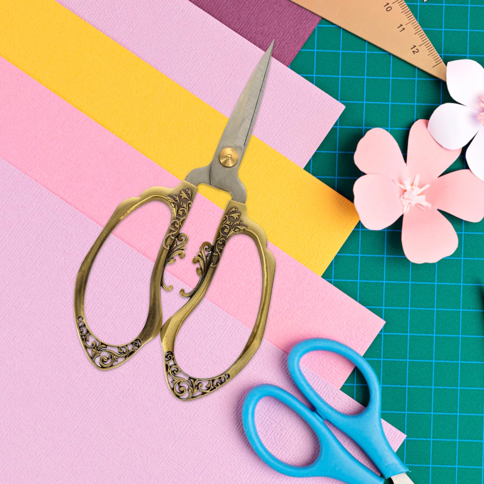 Operitacx 2pièces Ciseaux De Broderie Vintage Inoxydable Outil De Couture Léger Et Pratique Pour Artisanat Et Couture Manuelle