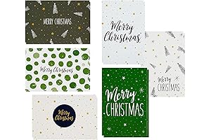 48 Pack of Blank Christmas Cards in Bulk