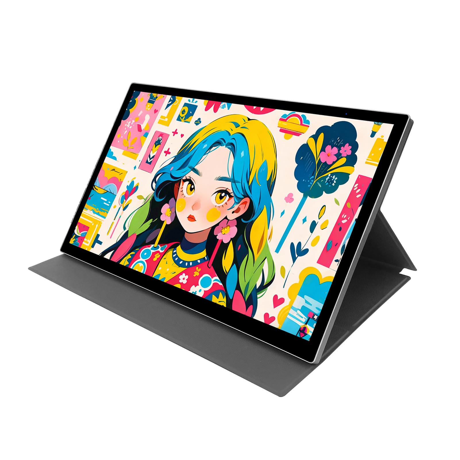 Tableta de Dibujo con Pantalla de 11,6 Pulgadas, Monitor Gráfico 16384 Niveles de Presión con 120% SRGB QLED, para Enseñanza de Diseño de Ilustración de Arte Digital