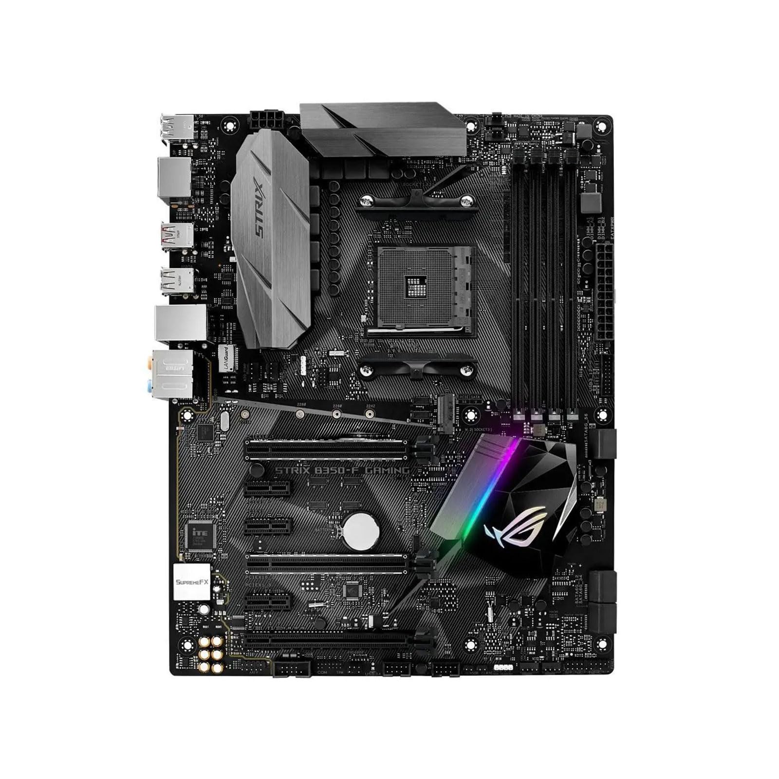 Placa Base Placa Base Fit For ASUS ROG Strix B350F Gaming, chipset B350, zócalo AM4 for CPU Ryzen de 2.ª y 3. generación, Formato ATX, 4 Ranuras DDR4