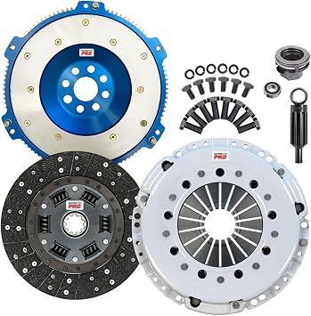 ClutchMaxPRO Performance Stage 2 Clutch Kit with Aluminum Flywheel Compatible with BMW 2001-2006 M3 S54 E46 3.2L CP03054HDLAF-ST2